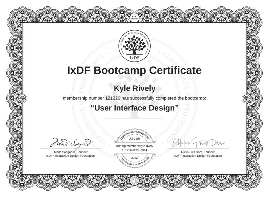 Bootcamp Certificate