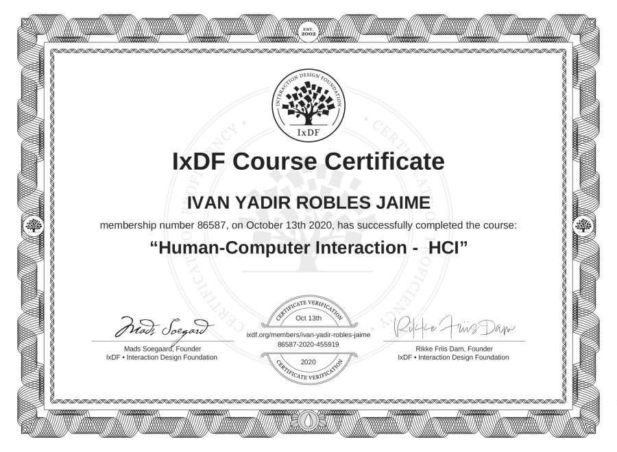 Course Certificate