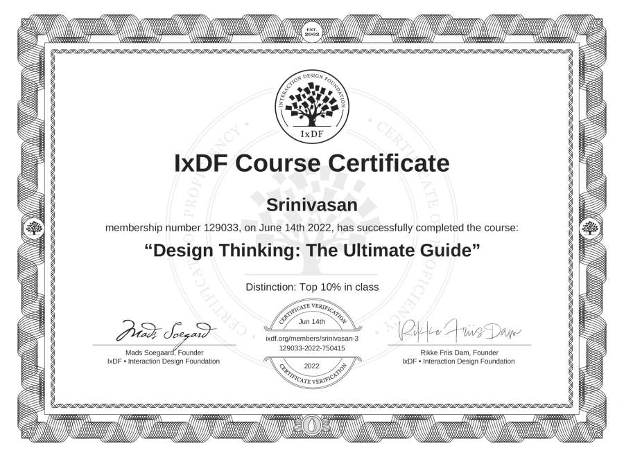Course Certificate