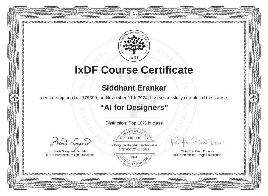 Course Certificate
