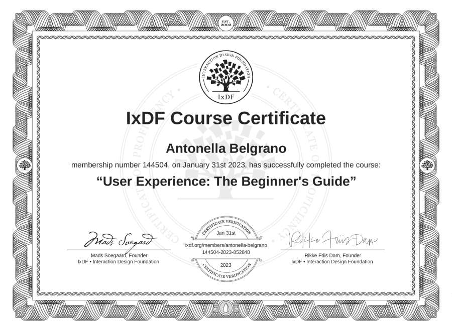 Course Certificate