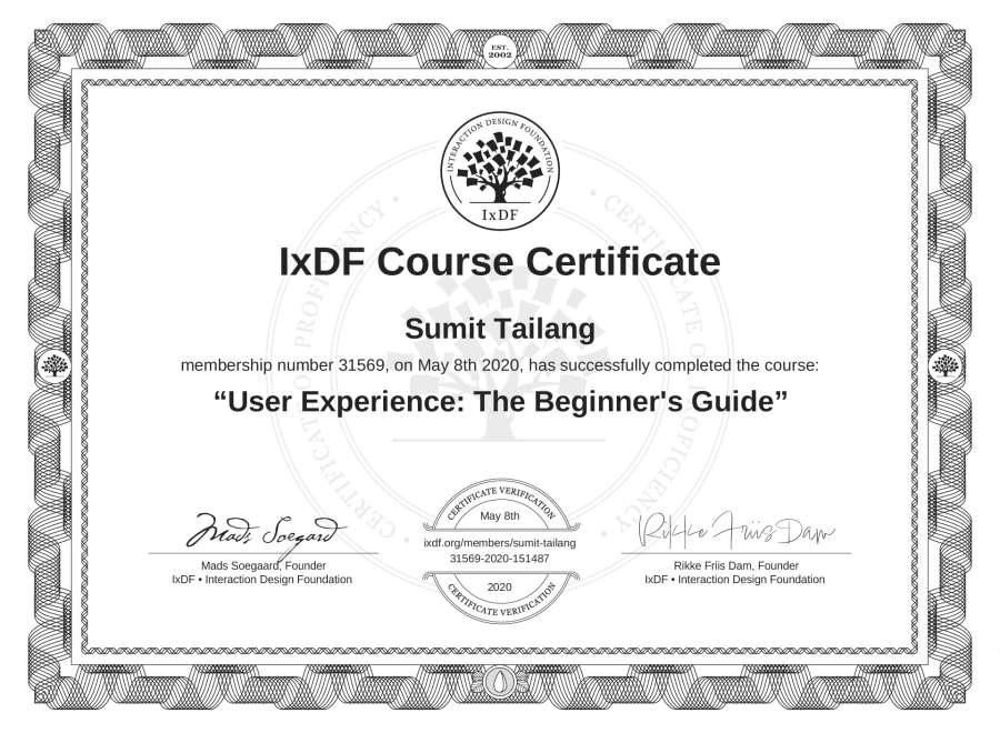 Course Certificate