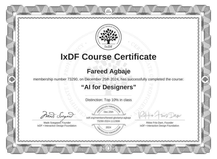 Course Certificate