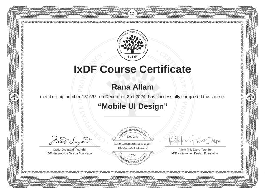 Course Certificate