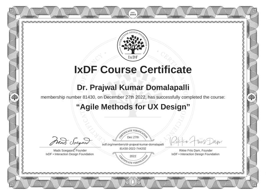 Course Certificate