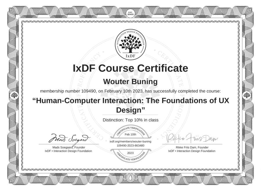 Course Certificate
