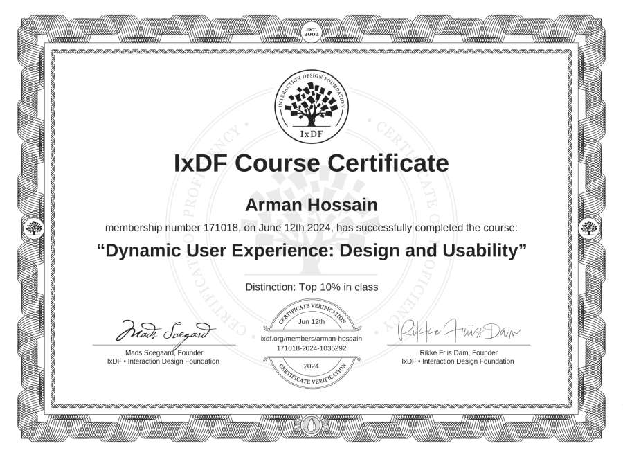 Course Certificate
