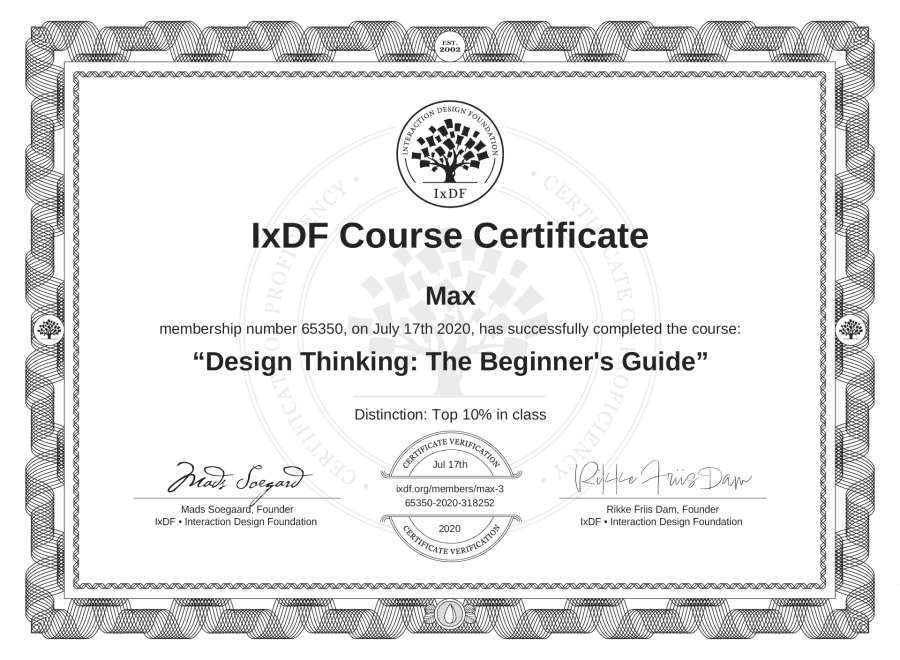 Course Certificate