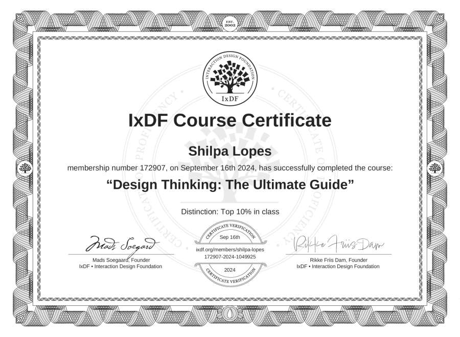 Course Certificate