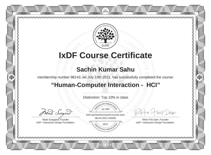 Course Certificate
