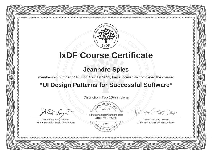 Course Certificate