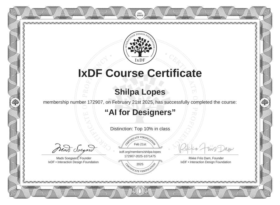 Course Certificate