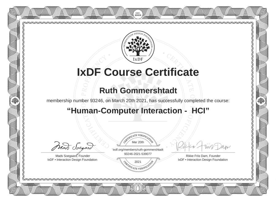 Course Certificate