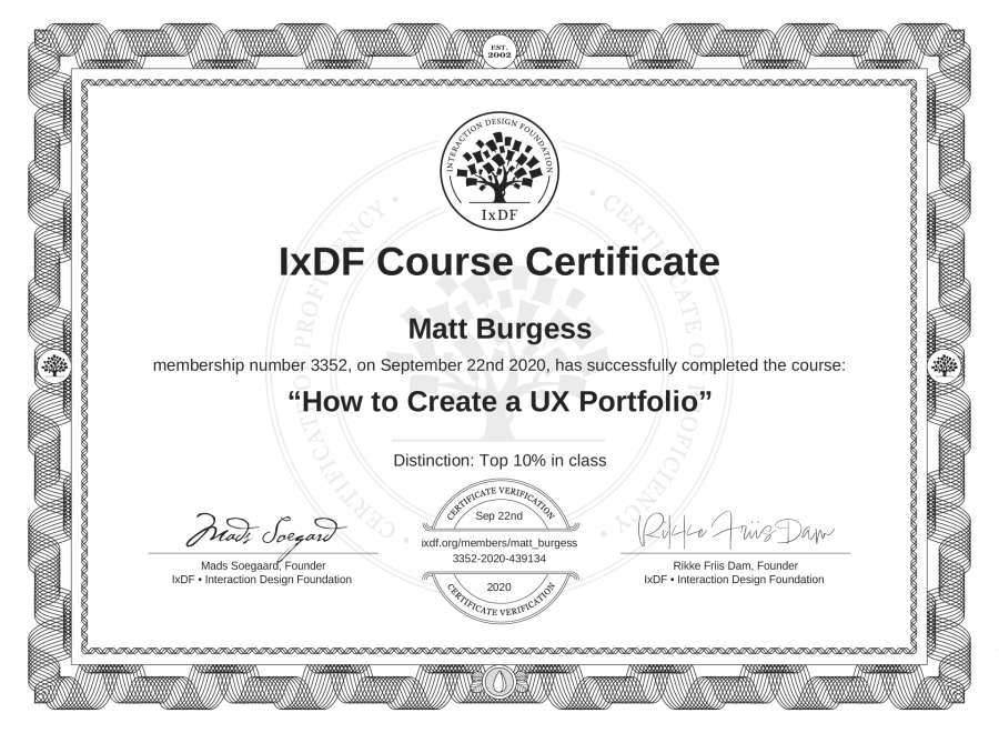 Course Certificate