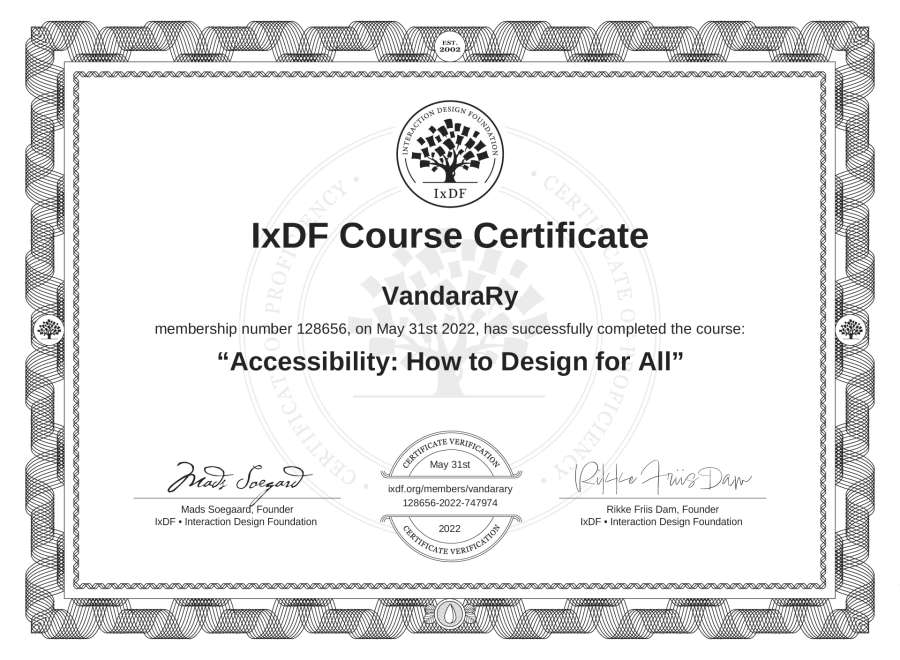 Course Certificate