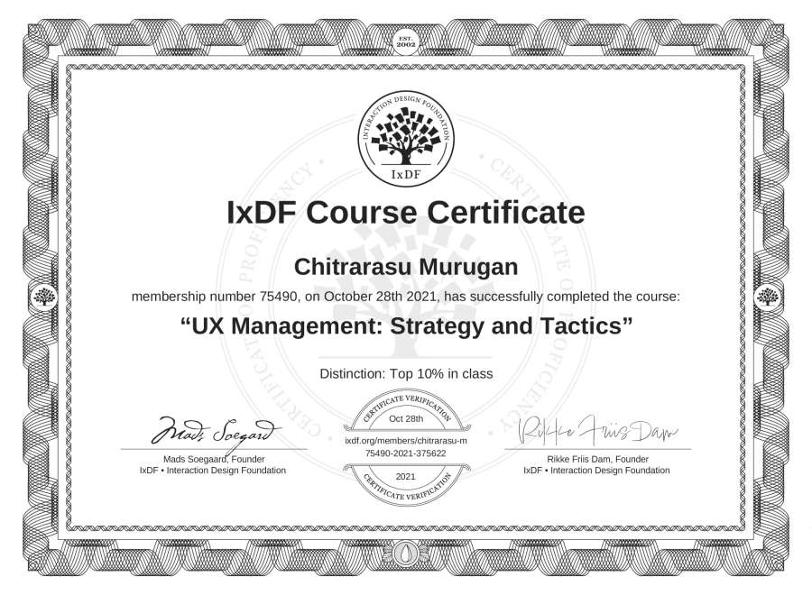 Course Certificate