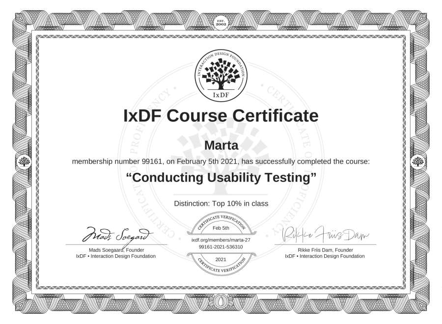 Course Certificate