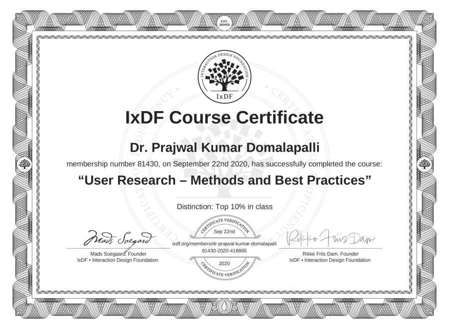 Course Certificate