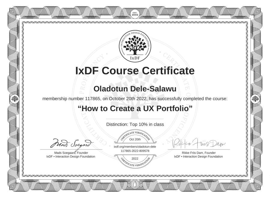 Course Certificate