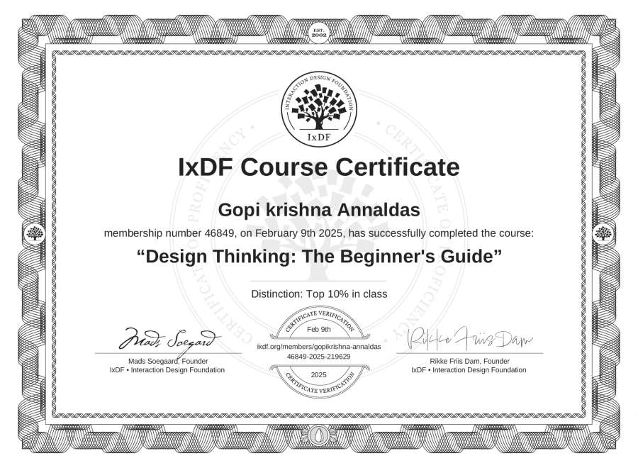 Course Certificate