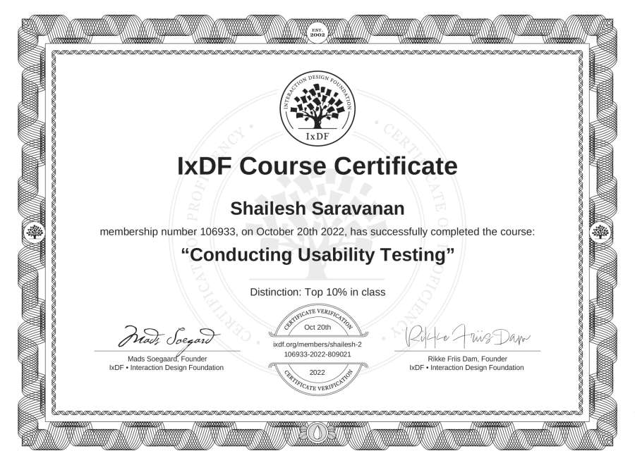Course Certificate
