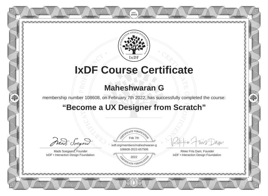 Course Certificate