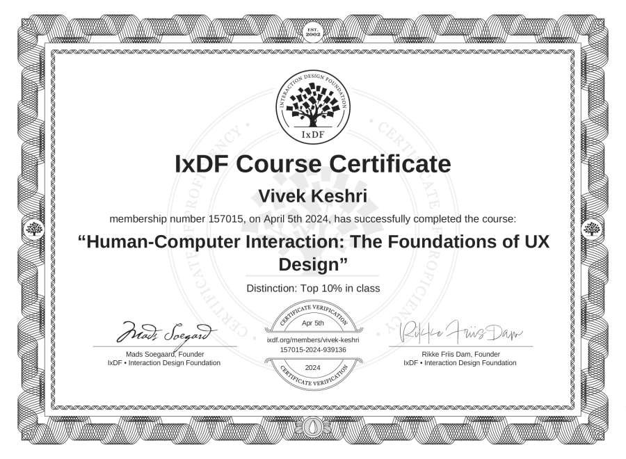Course Certificate