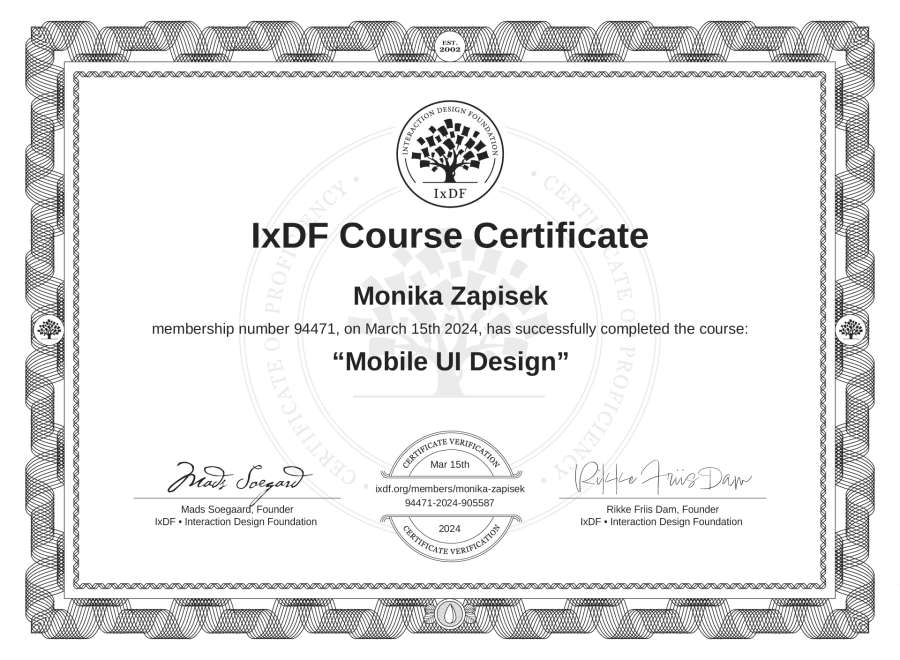 Course Certificate