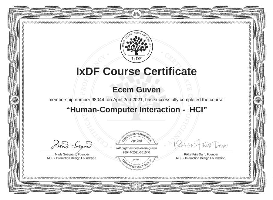 Course Certificate