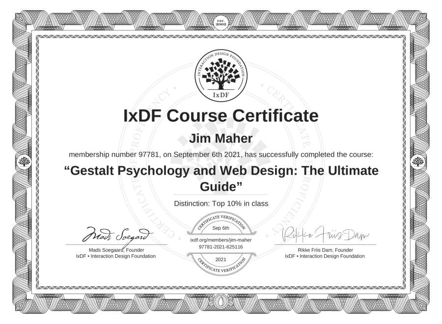 Course Certificate