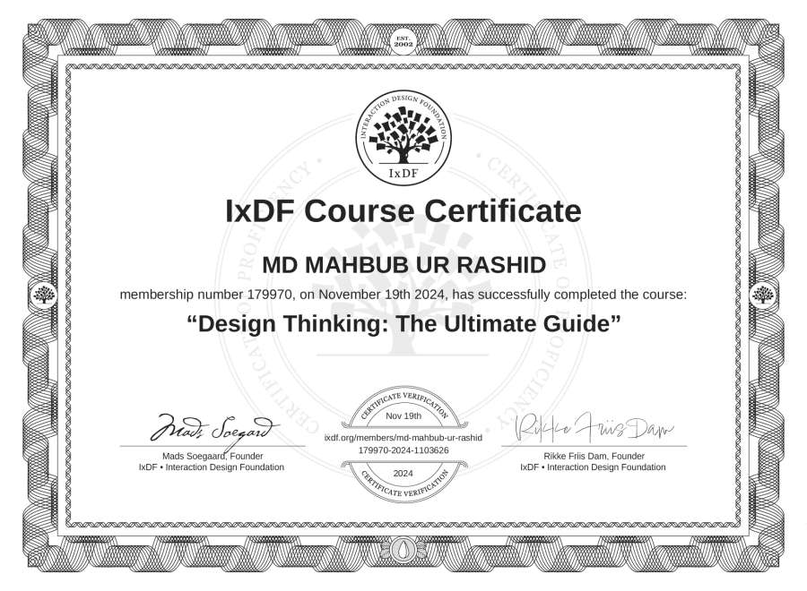 Course Certificate