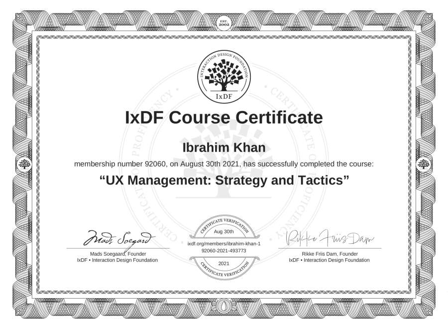 Course Certificate