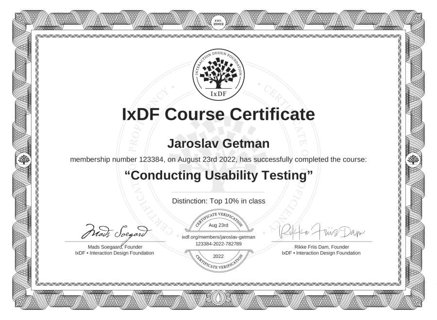 Course Certificate