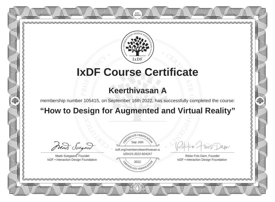 Course Certificate