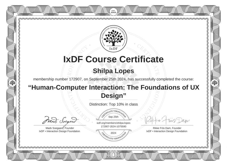 Course Certificate