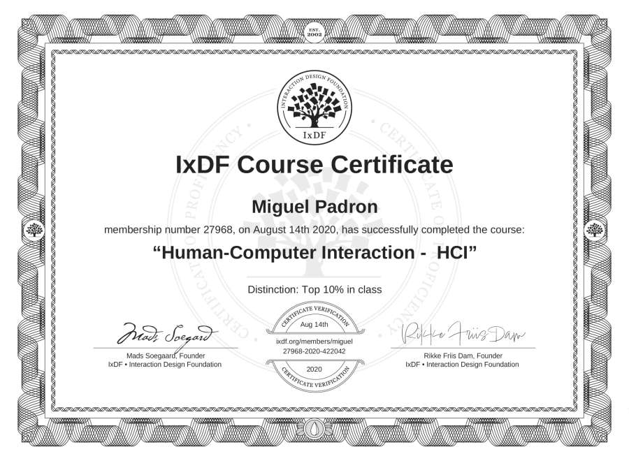 Course Certificate