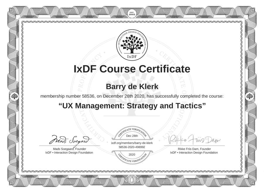 Course Certificate