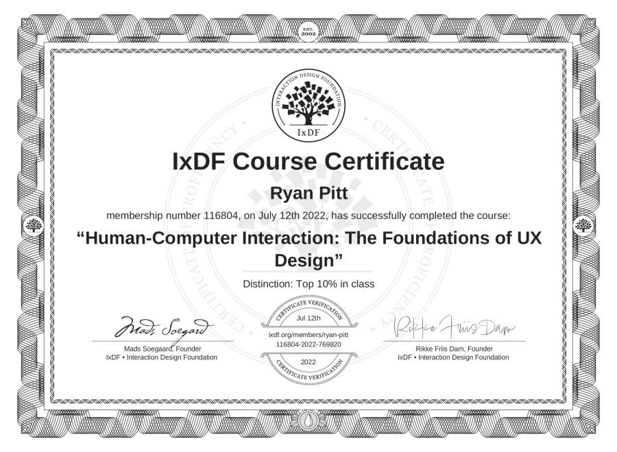 Course Certificate