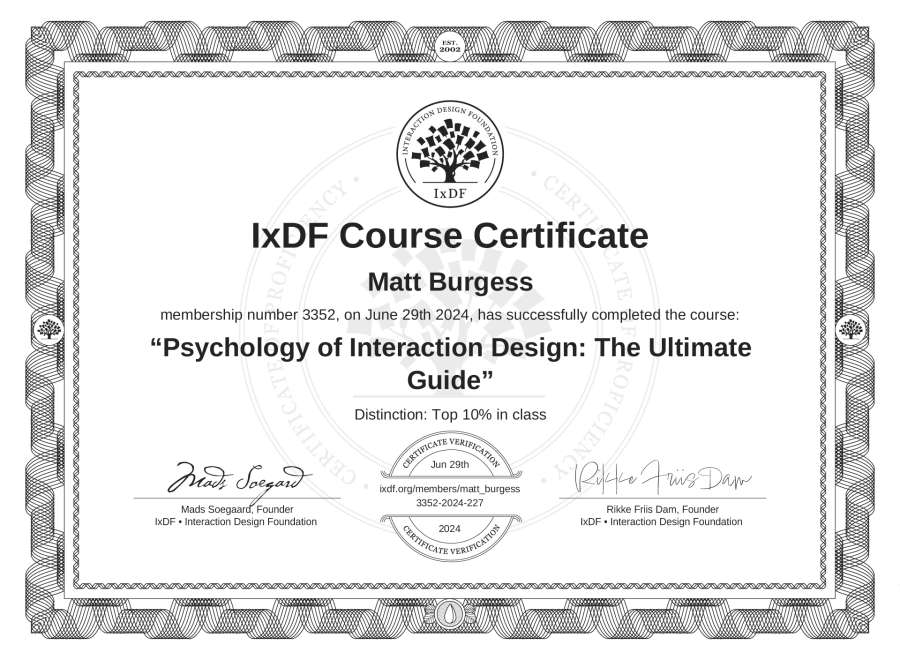 Course Certificate