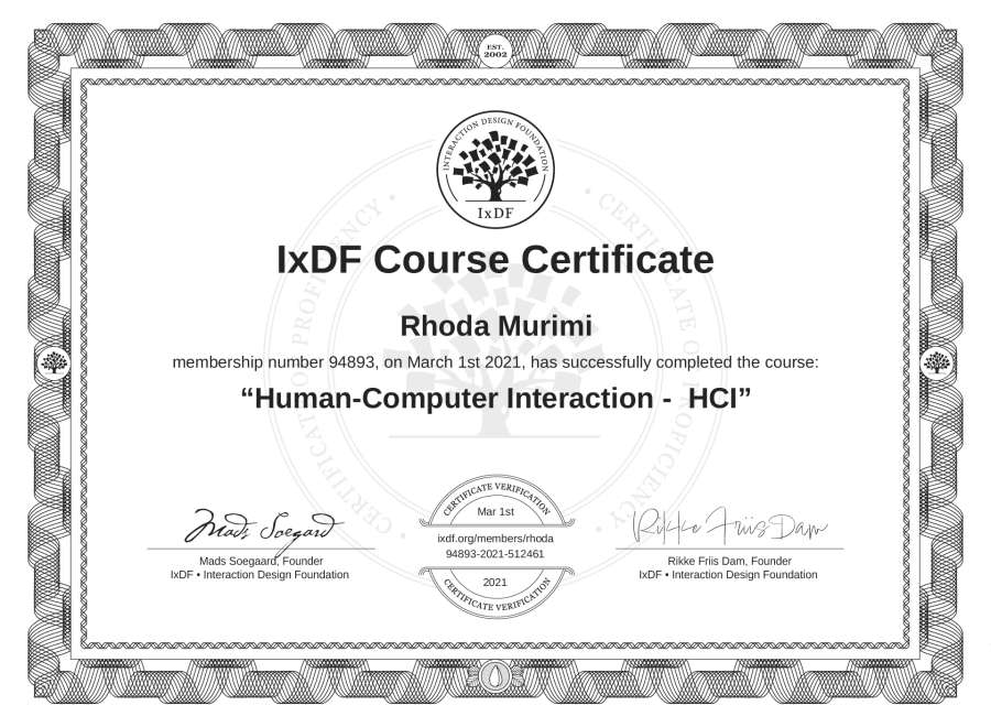 Course Certificate