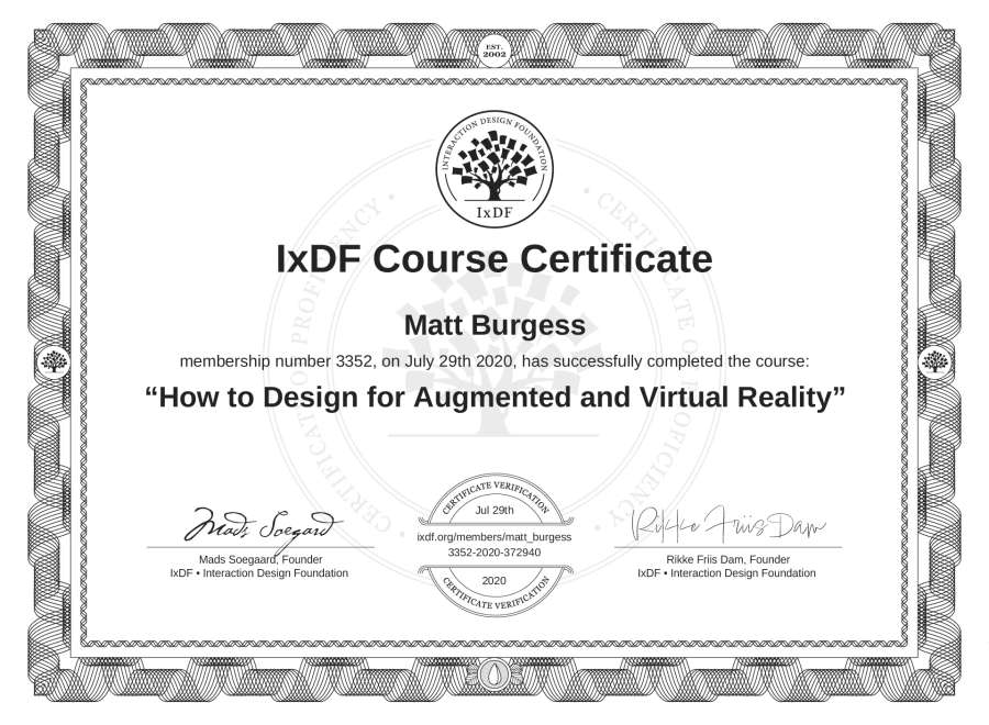 Course Certificate