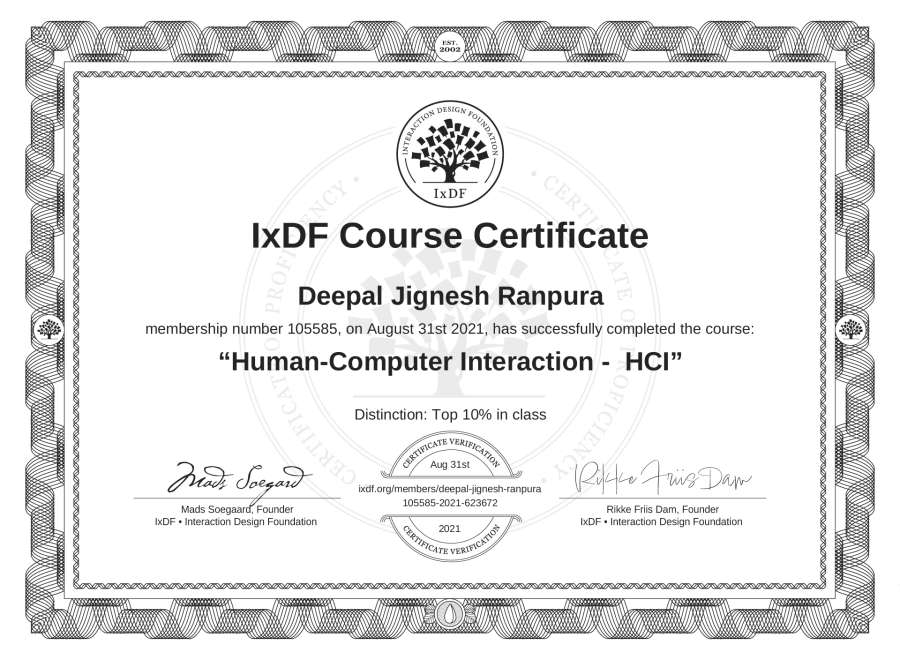 Course Certificate