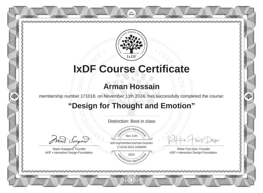 Course Certificate