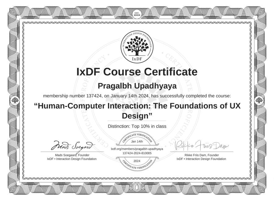 Course Certificate