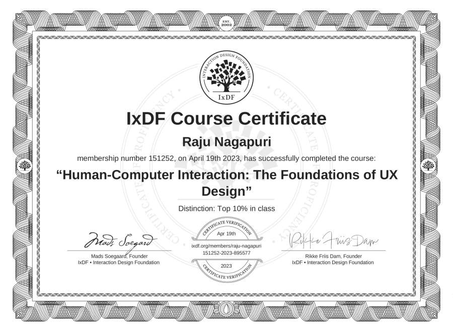 Course Certificate