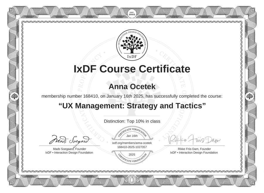 Course Certificate