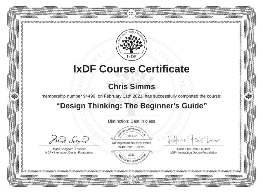 Course Certificate