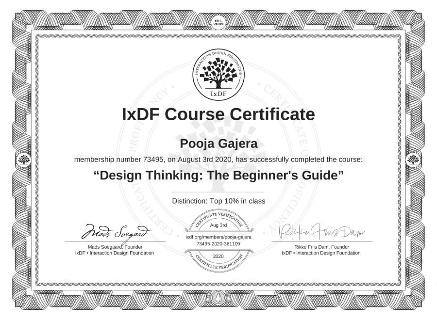 Course Certificate