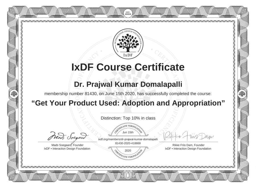 Course Certificate