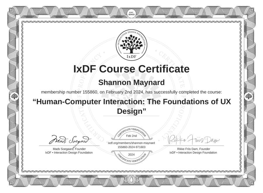 Course Certificate